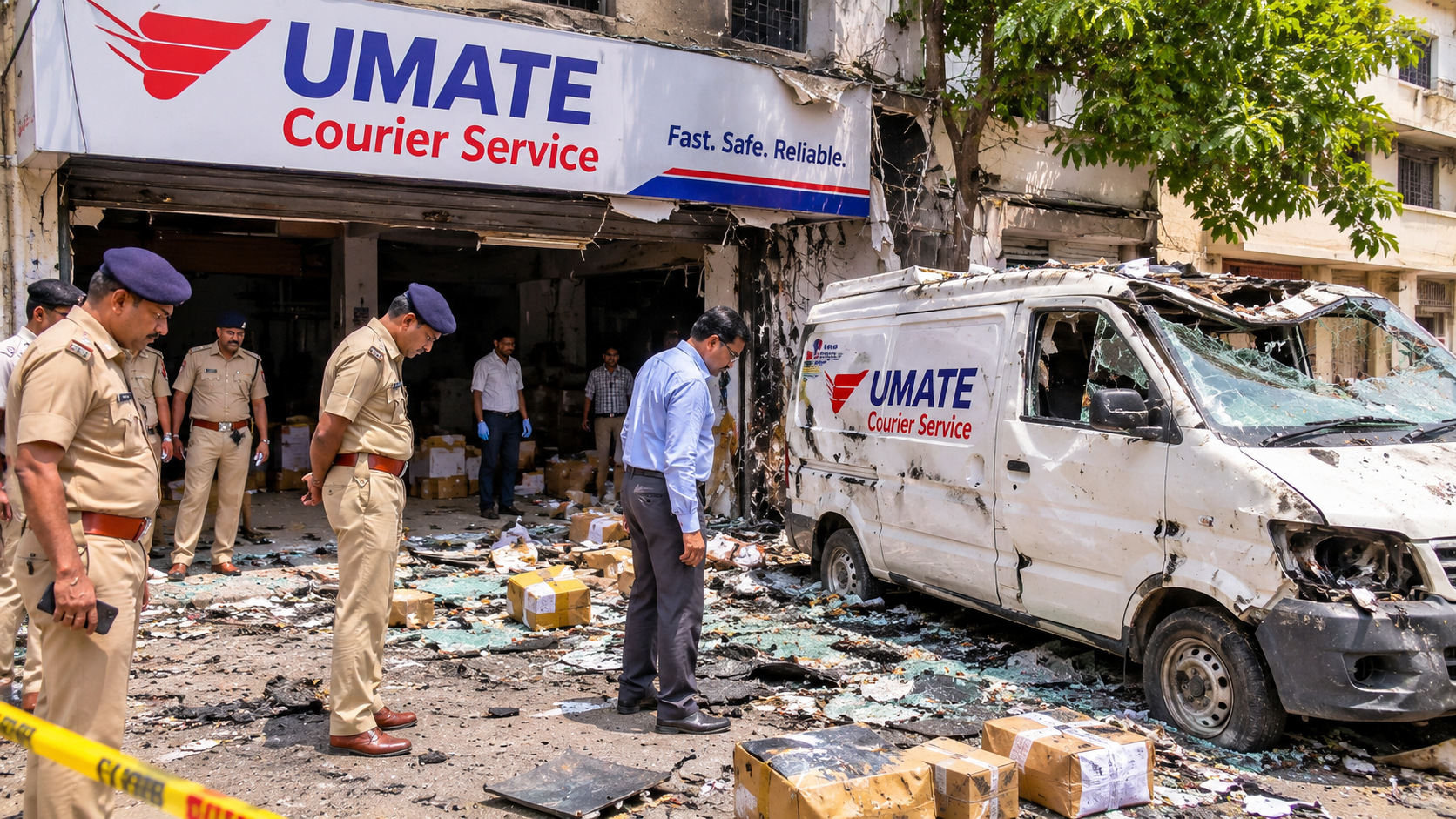 latur courier parcel blast